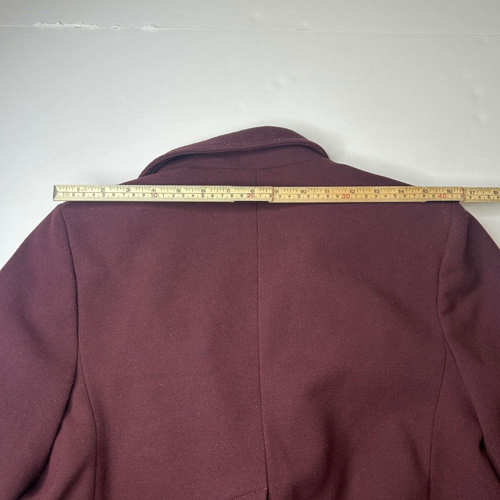 Cartonnier for Anthropologie Plum Balloon Sleeve Studio Blazer Jacket Size L - Picture 15 of 16